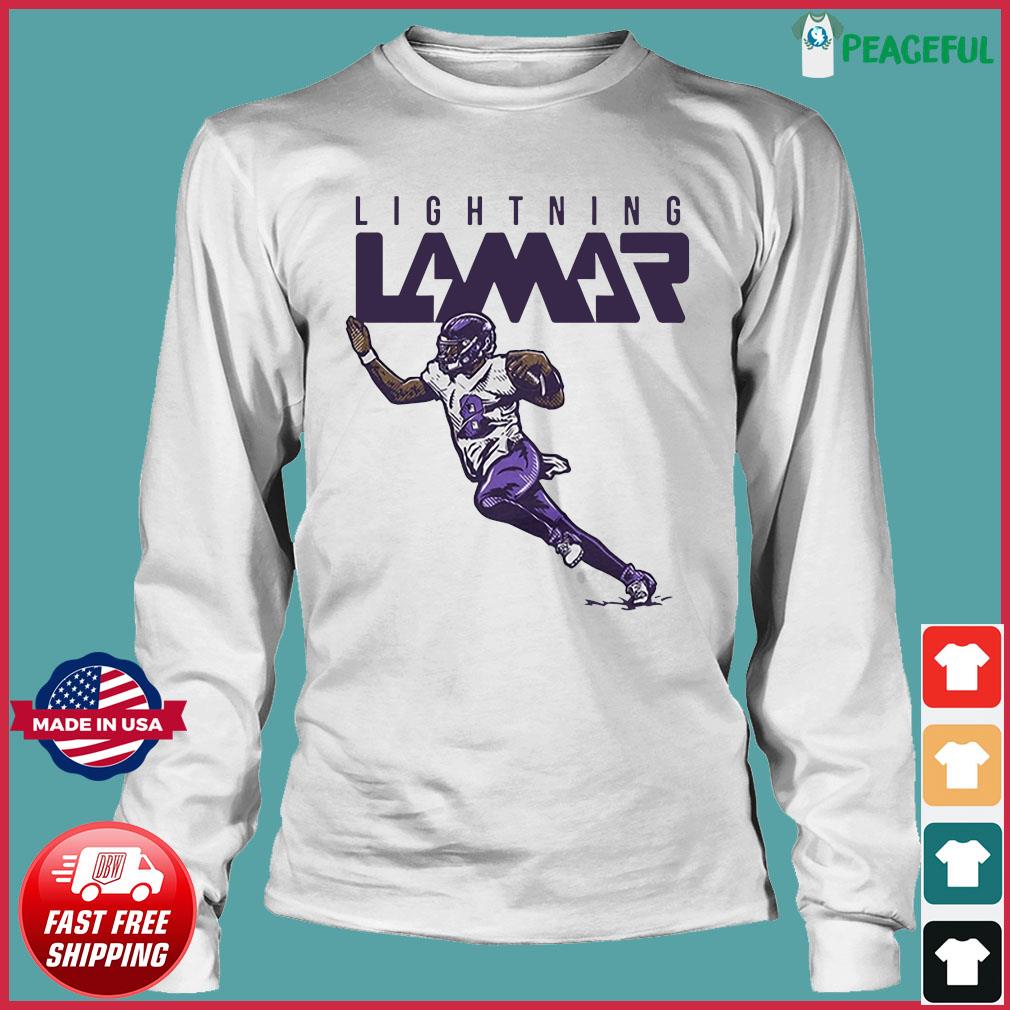 Official Lightning Lamar Jackson T-Shirt NFLPA, hoodie, sweater, long  sleeve and tank top