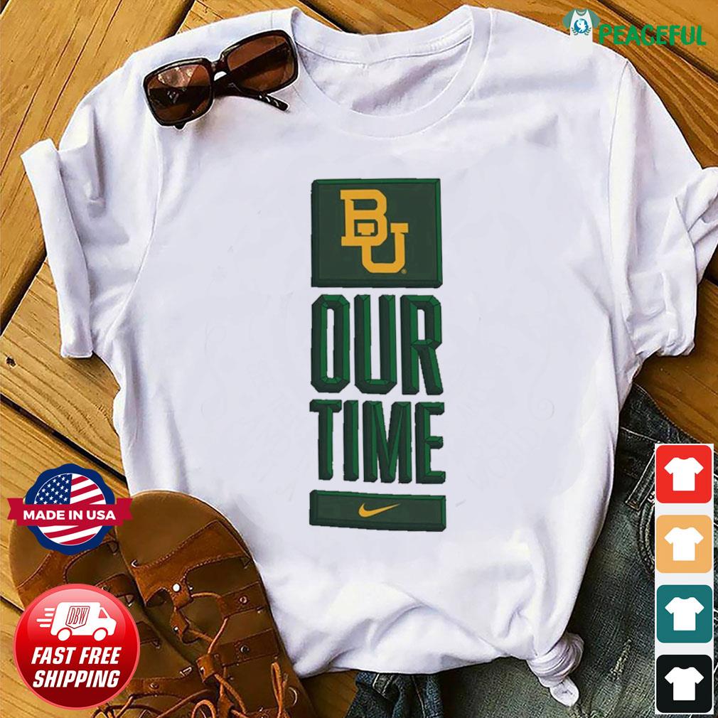 Men's Nike White Baylor Bears Legend Bench Long Sleeve T-Shirt