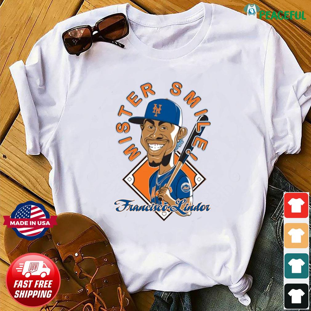 Official Mr. Smile Francisco Lindor Posters Shirt, hoodie, sweater, long  sleeve and tank top