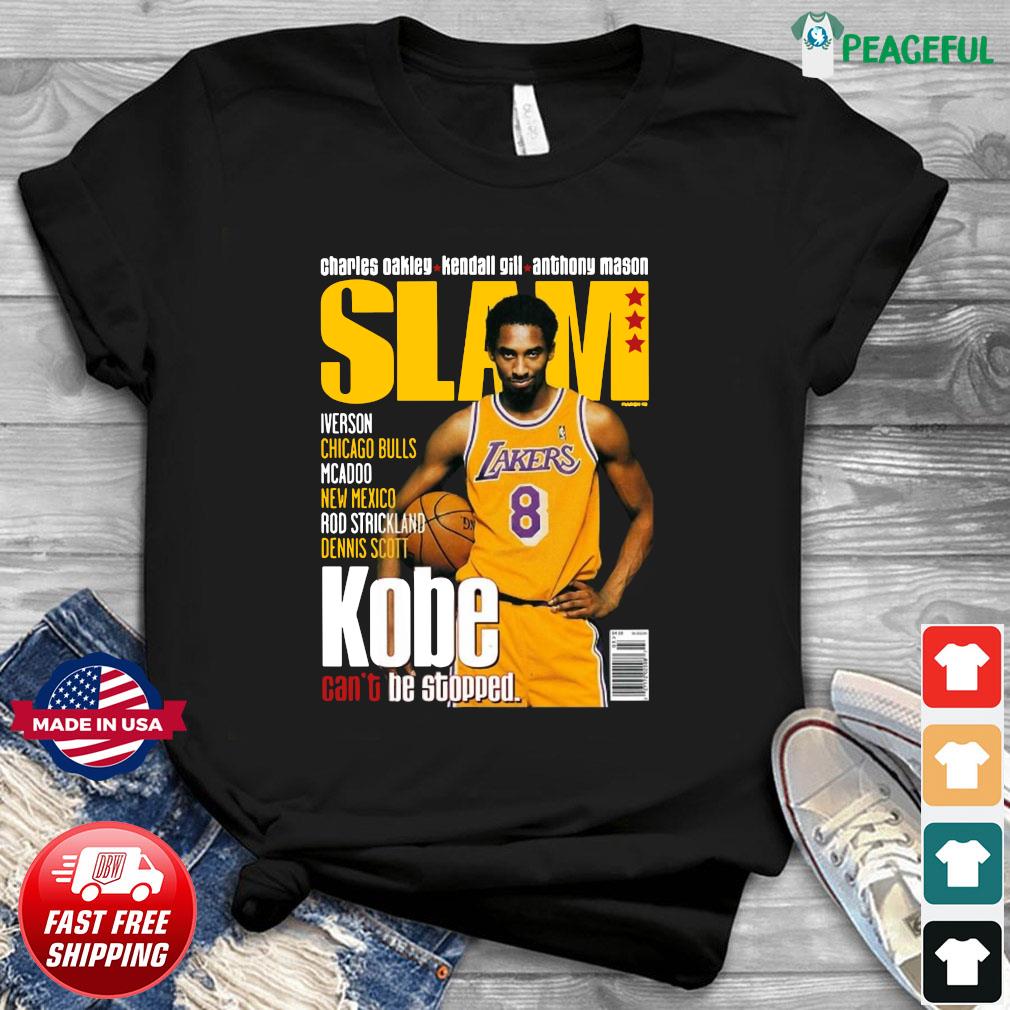 Kobe Bryant Slam Magazine 1998 Cover LA Lakers Cant Be Stopped T-Shirt