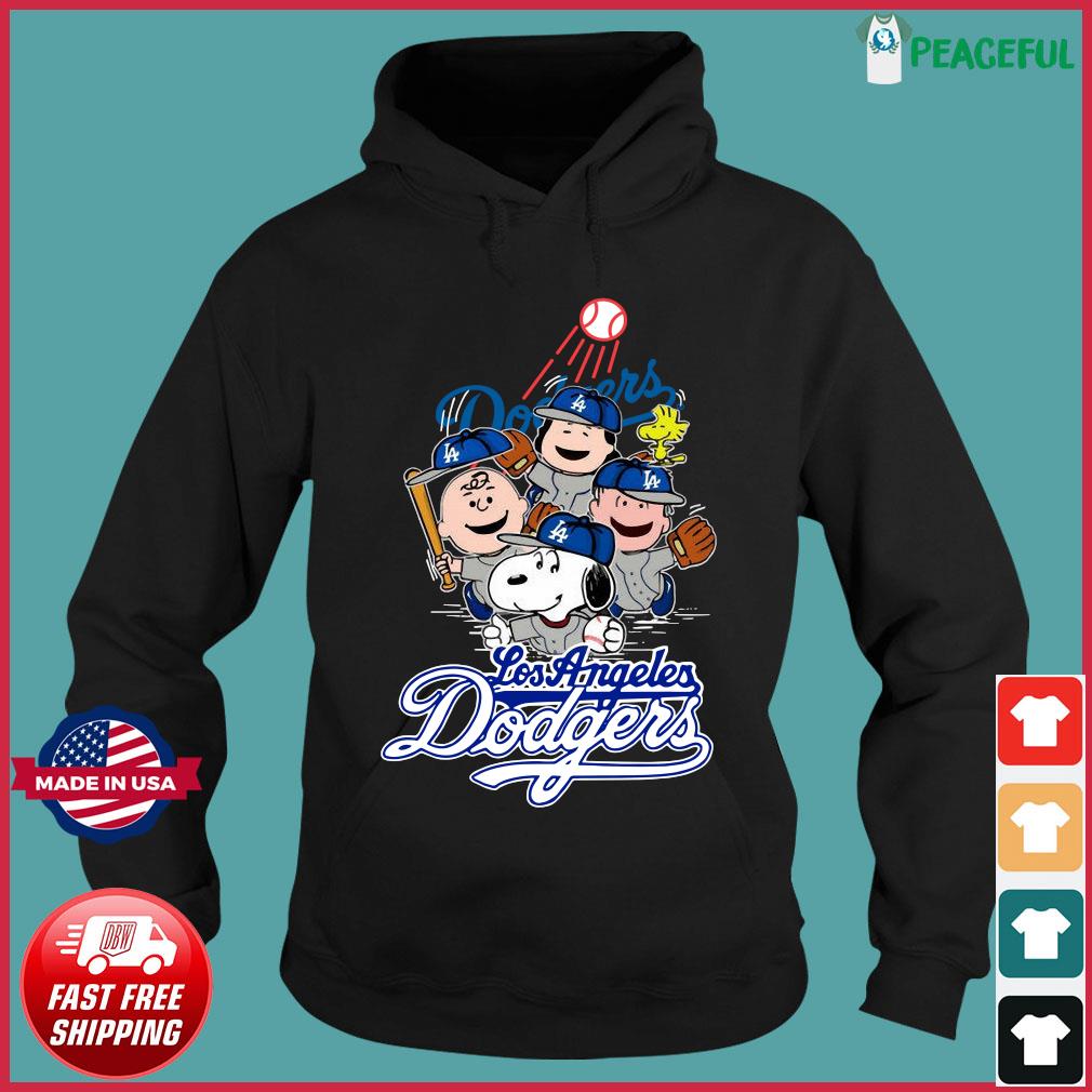 Los Angeles Dodgers Snoopy And Woodstock Resting Together MLB Youth  Sweatshirt 
