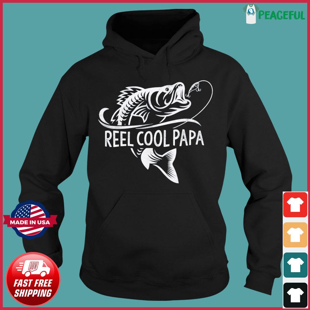 Reel Cool Papa Fishing Dad Father's Day Fisherman Fish Shirt