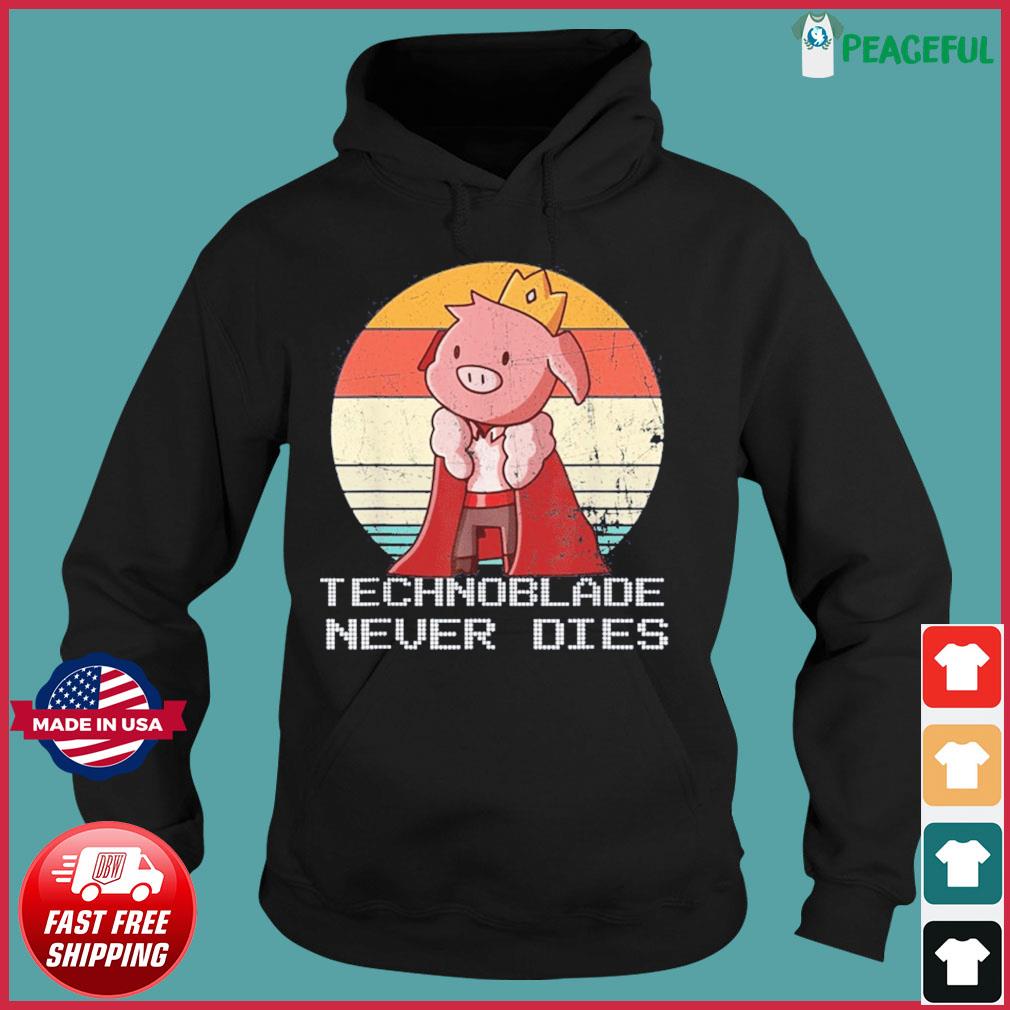 Technoblade merch technoblade never dies shirt, hoodie, sweater, long  sleeve and tank top