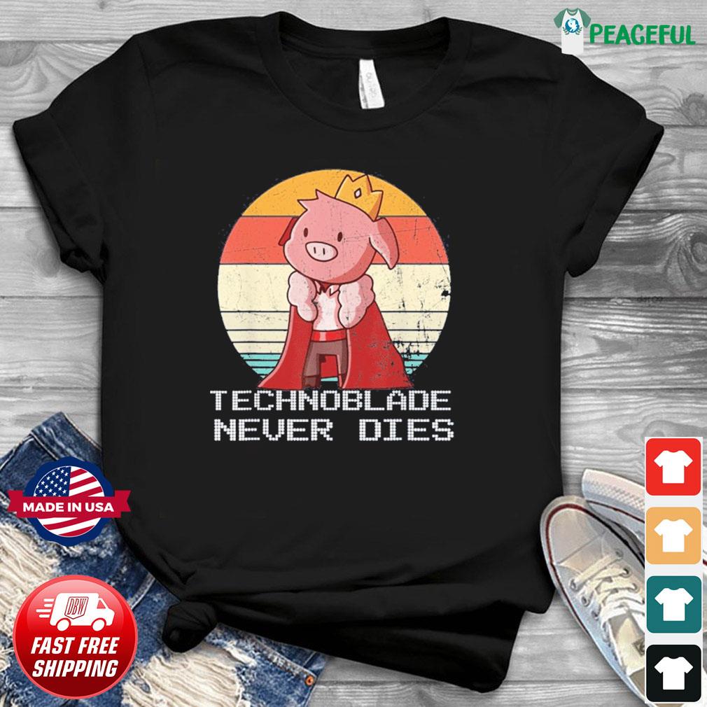 Pig does technoblade never dies shirt, hoodie, sweater and long sleeve