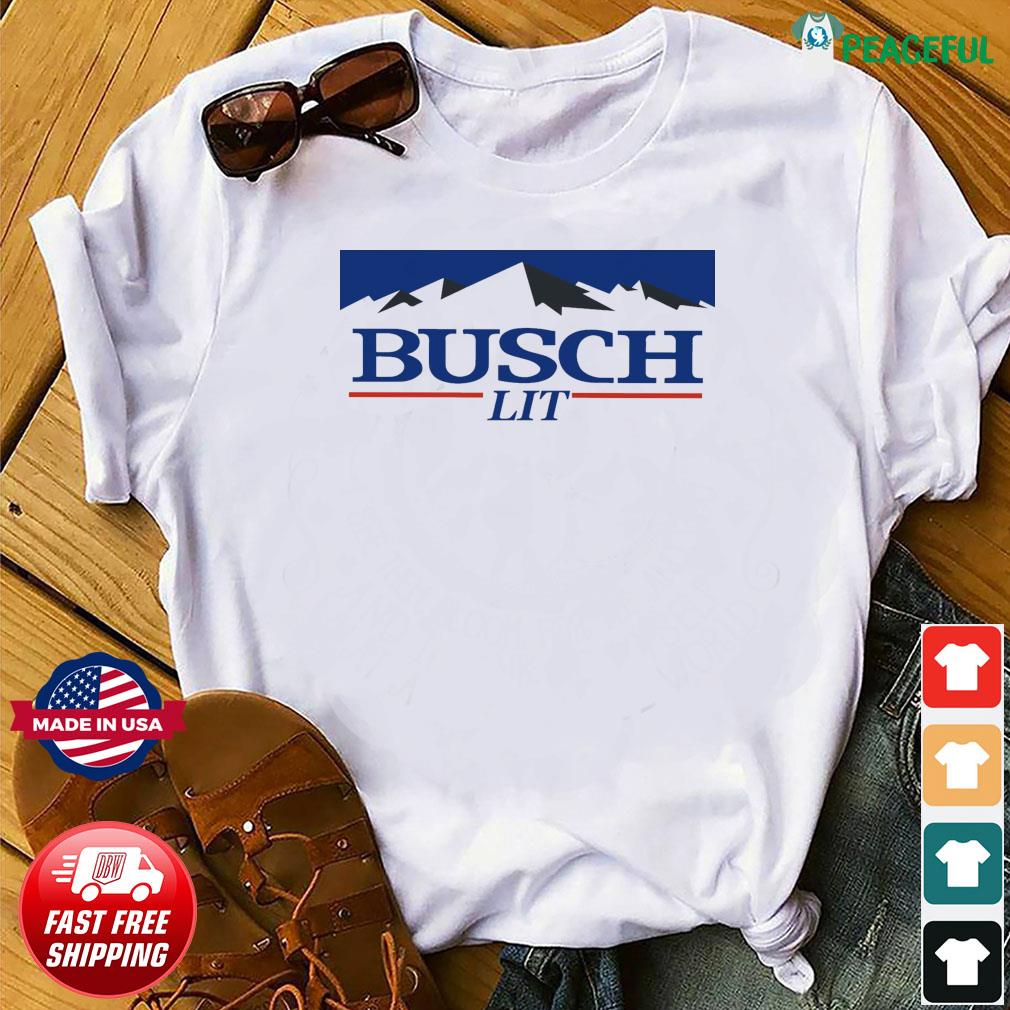 busch lite t shirt