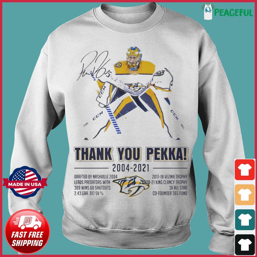 Pekka Rinne Nashville Predators 2005 2021 signature shirt, hoodie