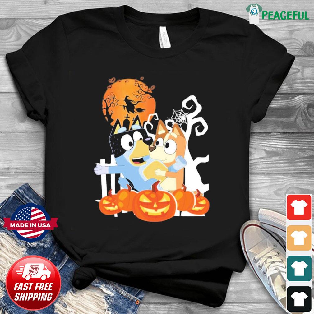 Bluey and friends funny Halloween shirt, hoodie, sweater, long