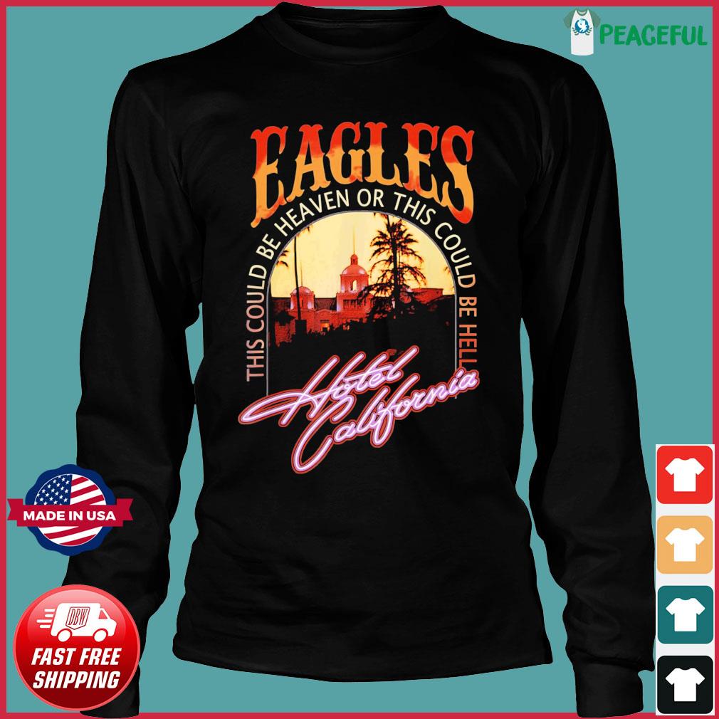 Vintage EAGLES Hotels Art Californias Band Music Legend T-Shirt