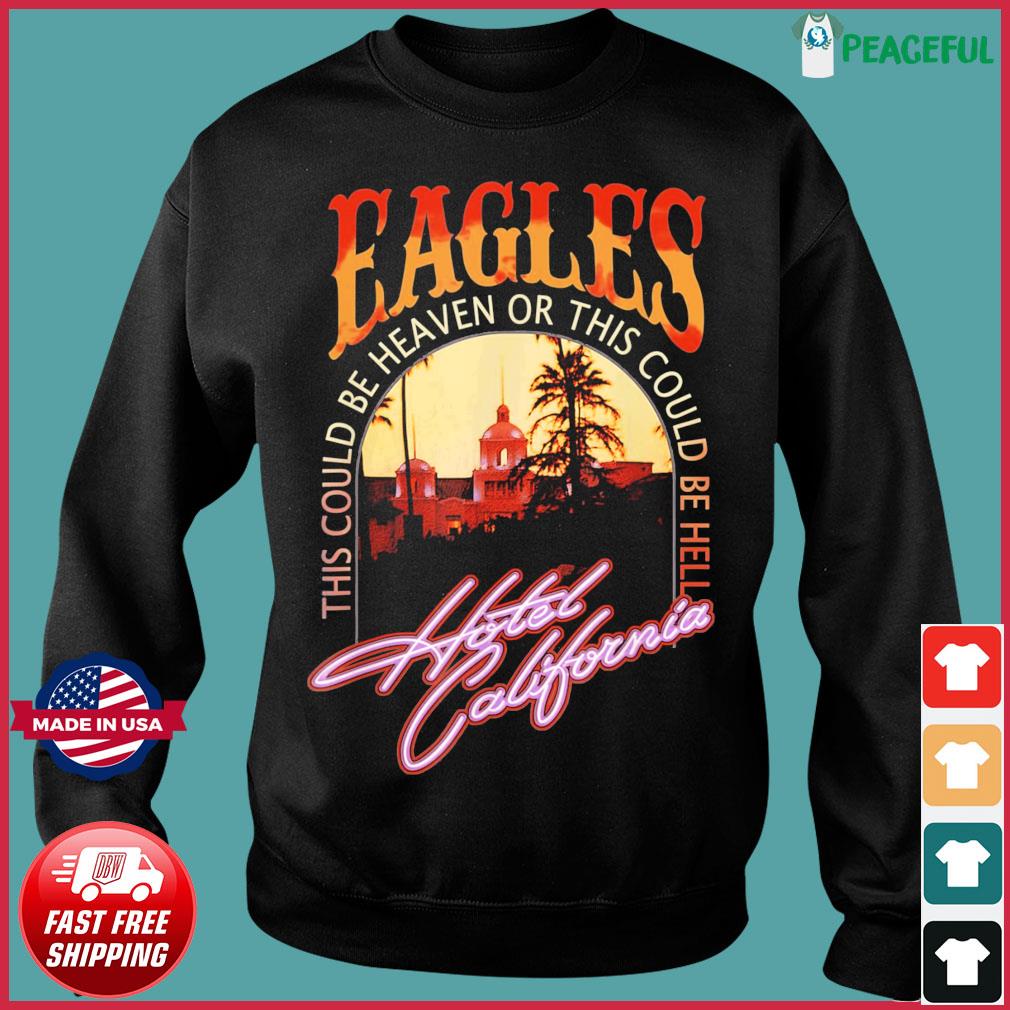 Vintage EAGLES Hotels Art Californias Band Music Legend T-Shirt