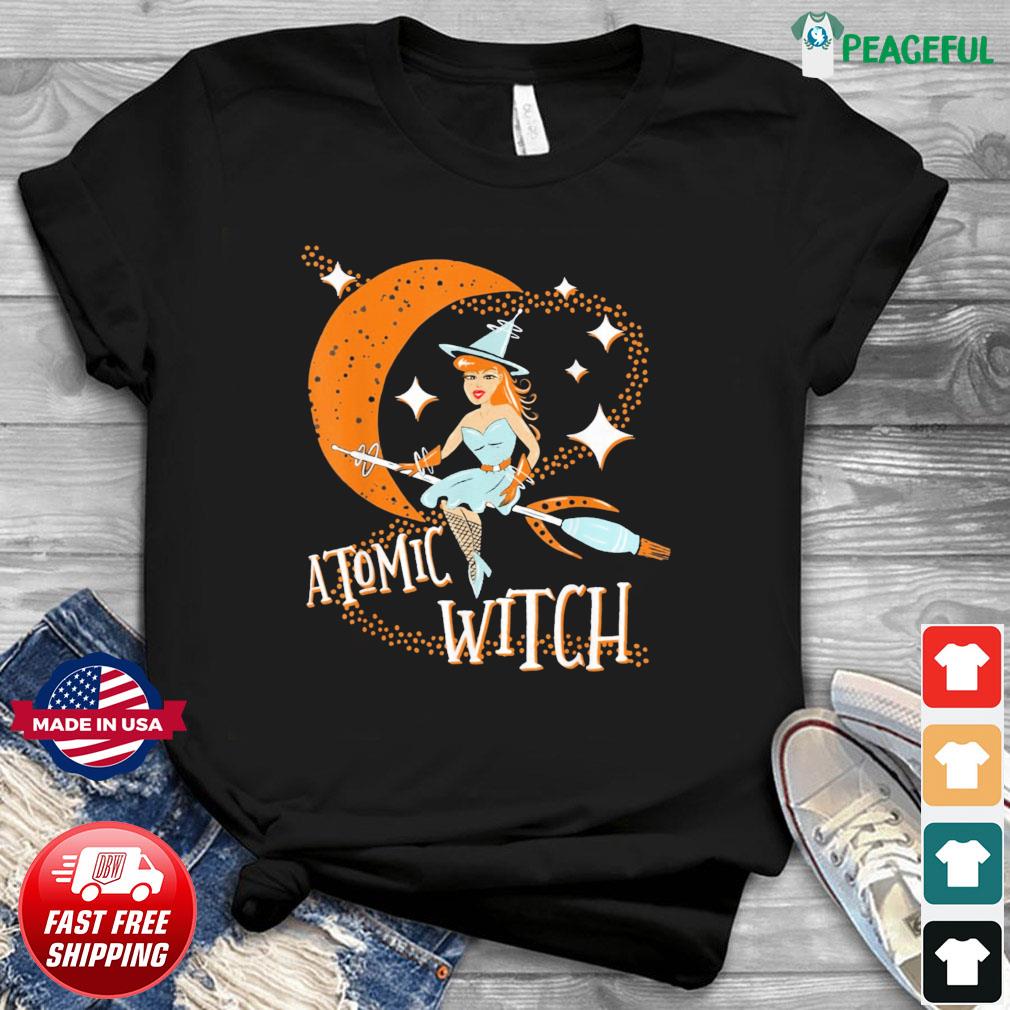 Funny Just A Little Wicked T-shirt Girl Witch Halloween-BN – Banazatee