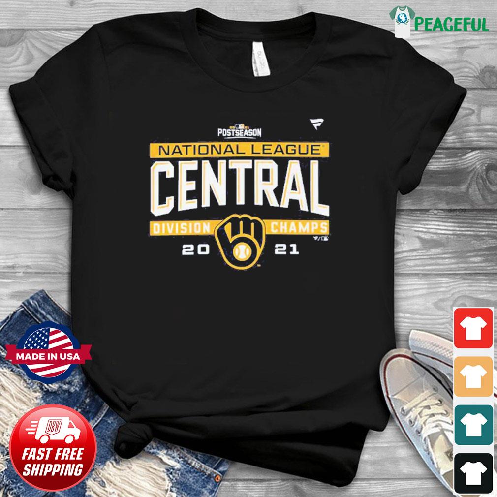 National League Central Division Champs 2021 Postseason Milwaukee Brewers  Baseball T-Shirt, hoodie, sweater, long sleeve and tank top