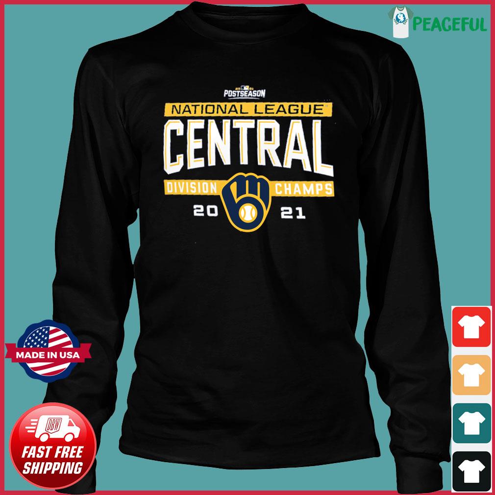 National League Central Division Champs 2021 Postseason Milwaukee Brewers  Baseball T-Shirt, hoodie, sweater, long sleeve and tank top