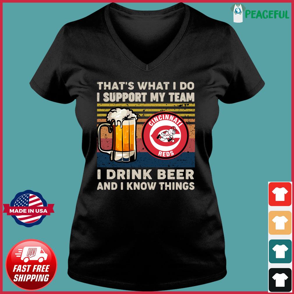 That's What I Do I Support My Team Chicago Cubs I Drink Beer And I Know  Things Vintage Shirt, hoodie, sweater, long sleeve and tank top