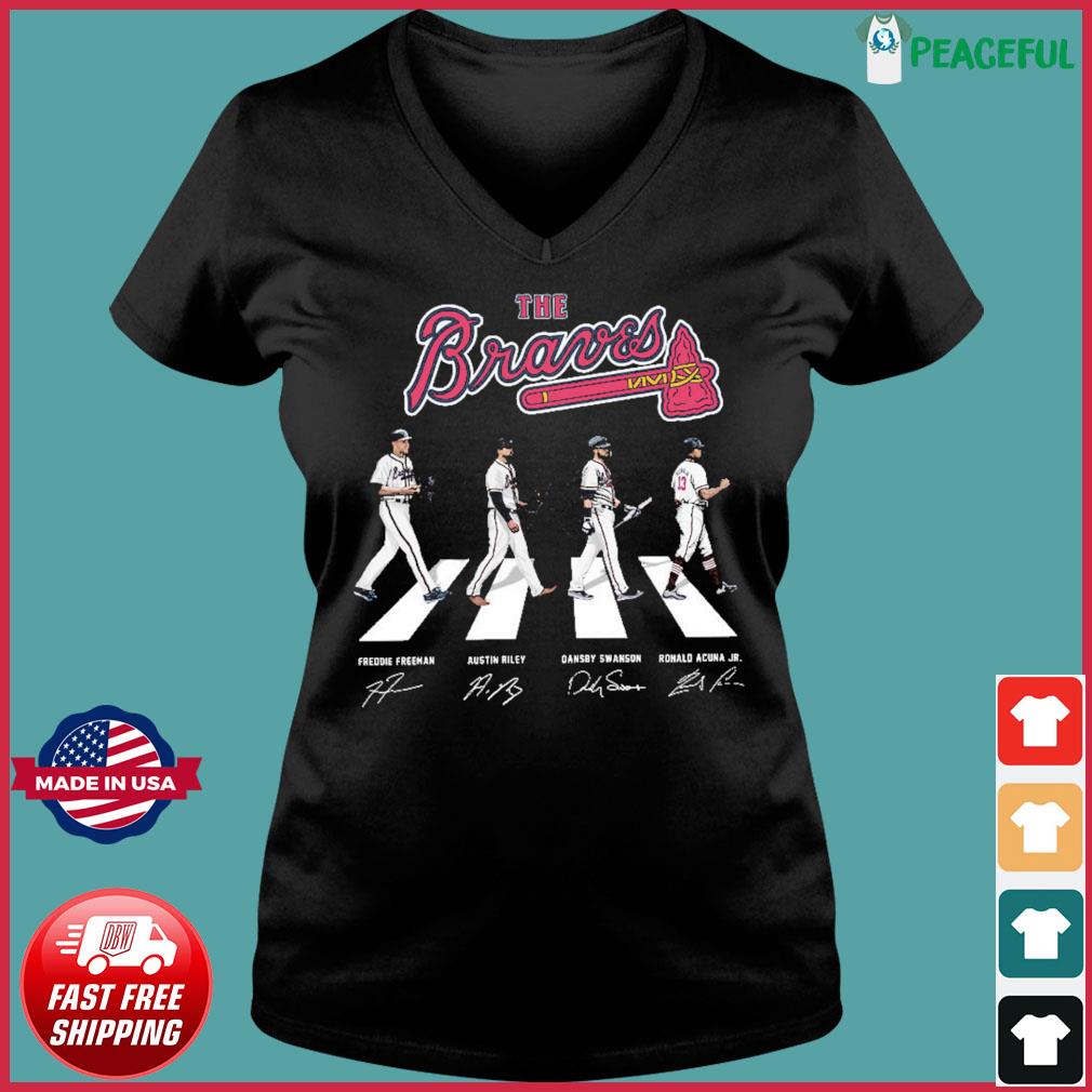 Top The Atlanta Braves Baseball Abbey Road Signatures Shirt