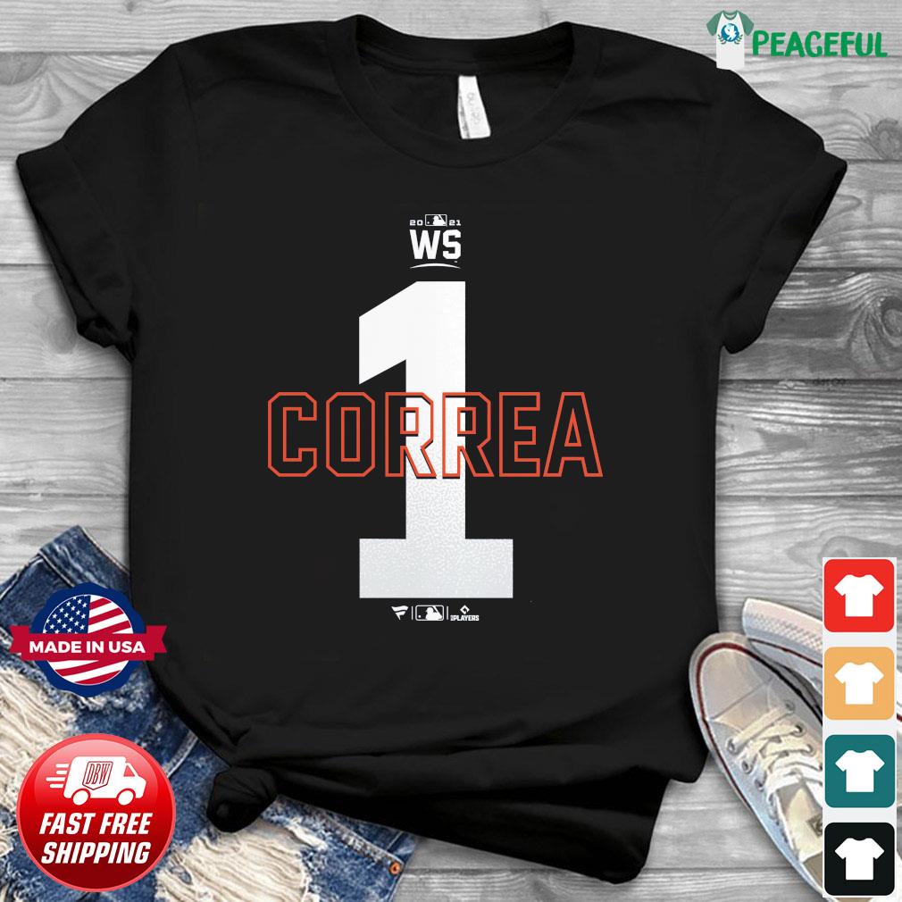 Houston Astros Carlos Correa 2021 World Series AL Champions T