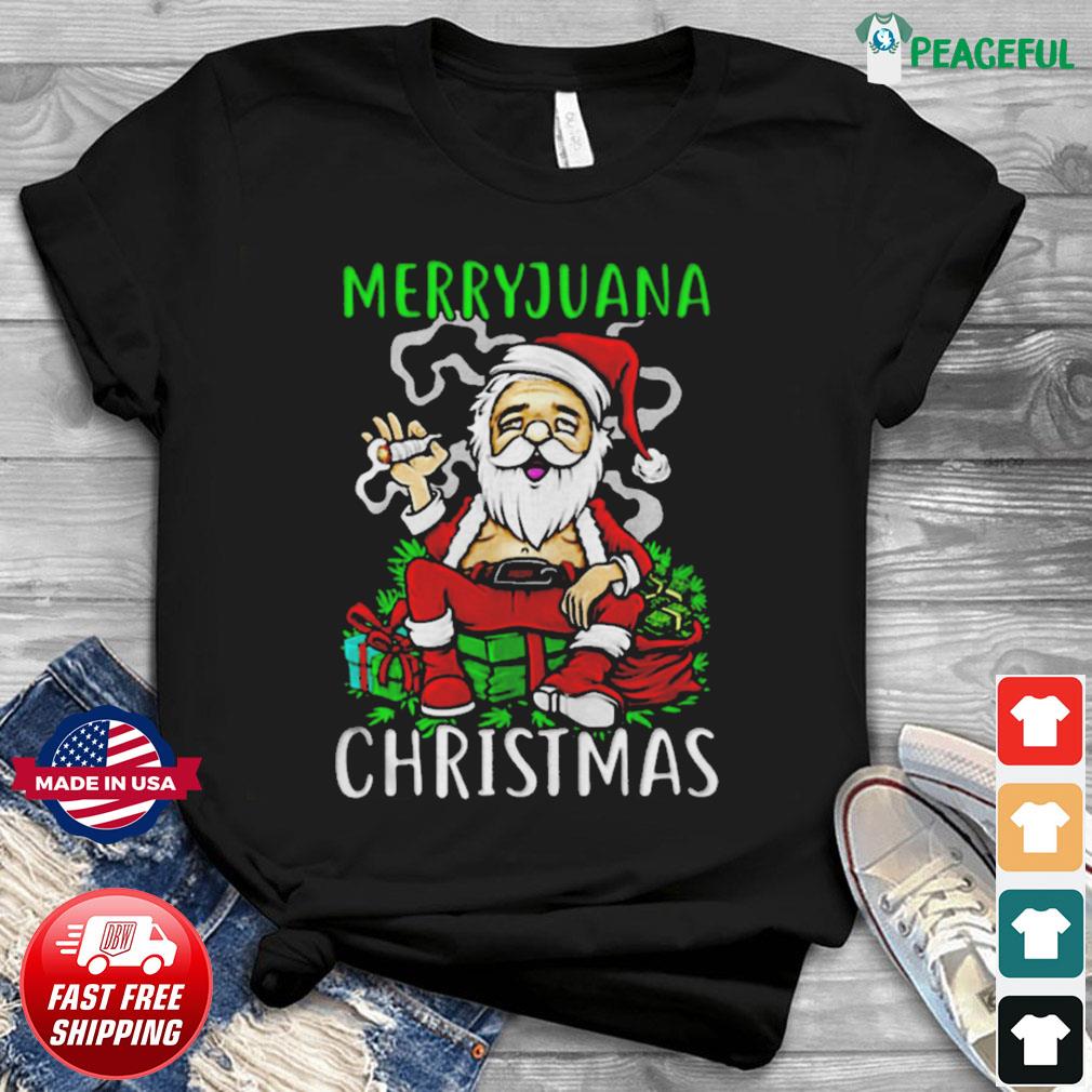 Santa smoking weed outlet sweater