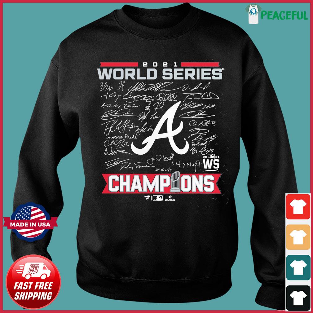 Atlanta Braves 2021 World Series Champions Signature Roster shirt -  Dalatshirt