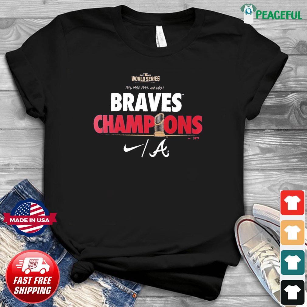Atlanta Braves 2021 World Series Champions Signatures T-shirt