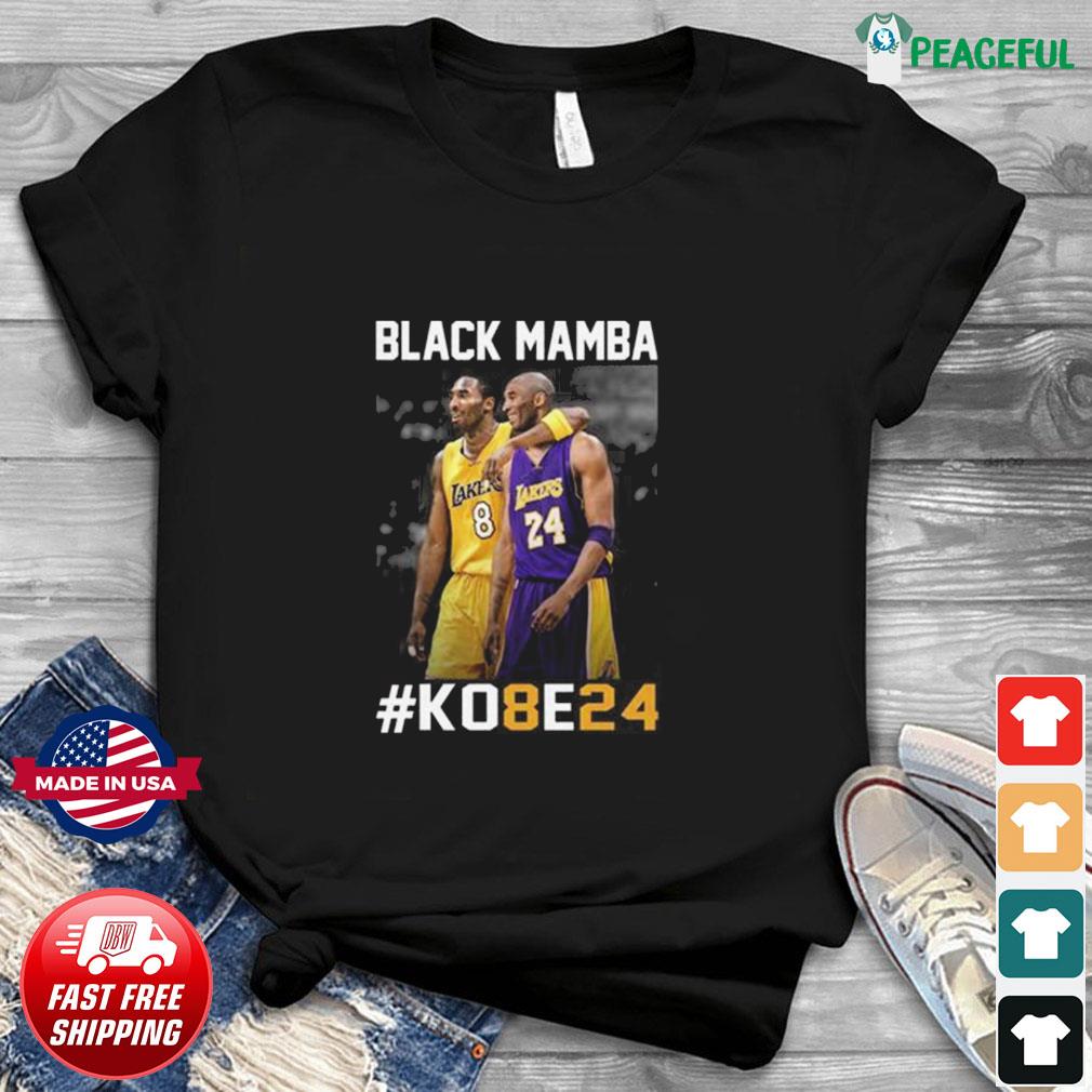 Kobe Bryant 8 24 Black Mamba Shirt - High-Quality Printed Brand