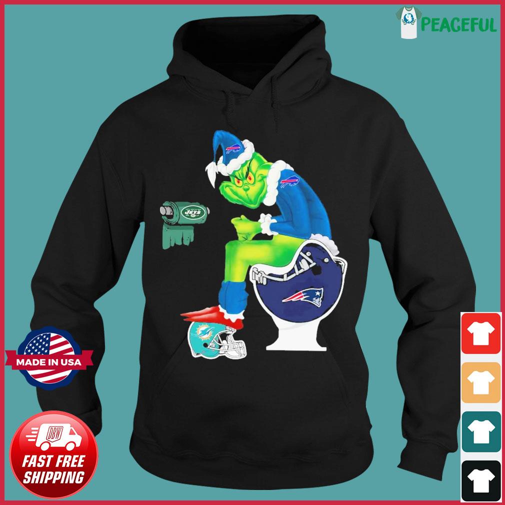 Official Merry Grinchmas The Grinch Buffalo Bills New England Patriots New  York Jets toilet paper Christmas T-shirt - Kaiteez