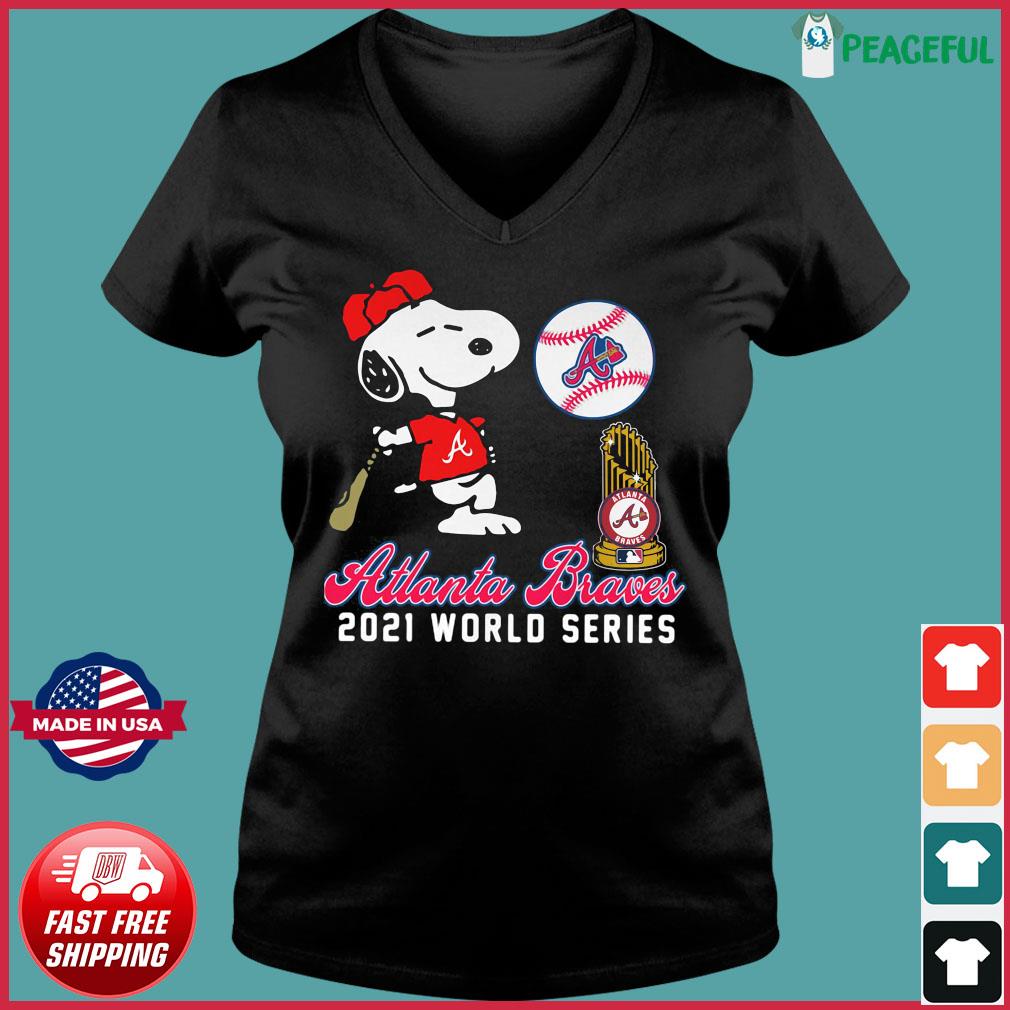 Snoopy Atlanta Braves World Series Champions 2021 Shirt