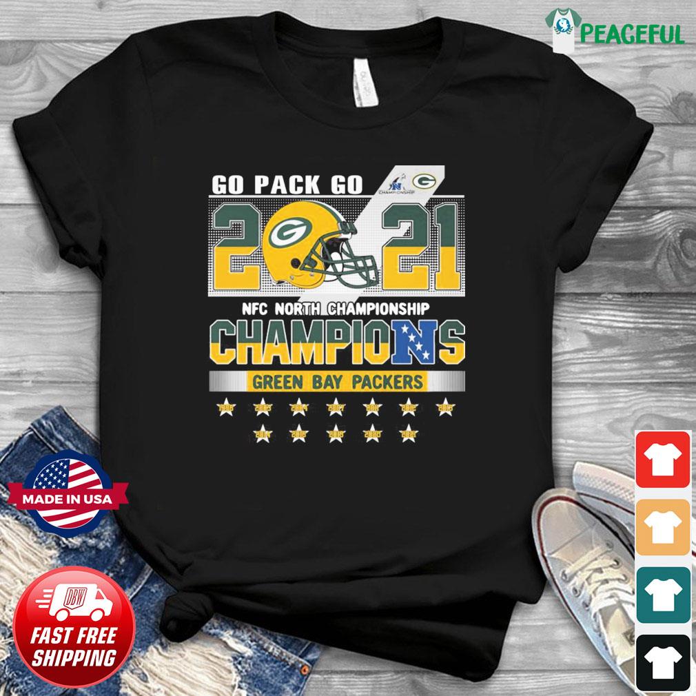 Green Bay Packers Team NFC North Division 2021 Champions T-Shirt