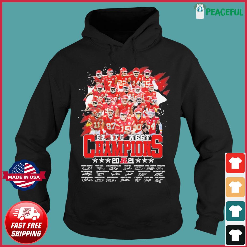 Official Kansas City Chiefs Afc West 2021 Champions T-Shirt, hoodie,  sweater, long sleeve and tank top