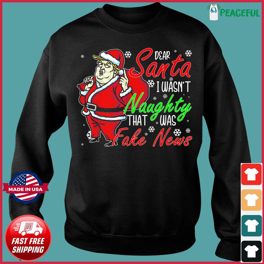 Santa is clearance fake news sweater