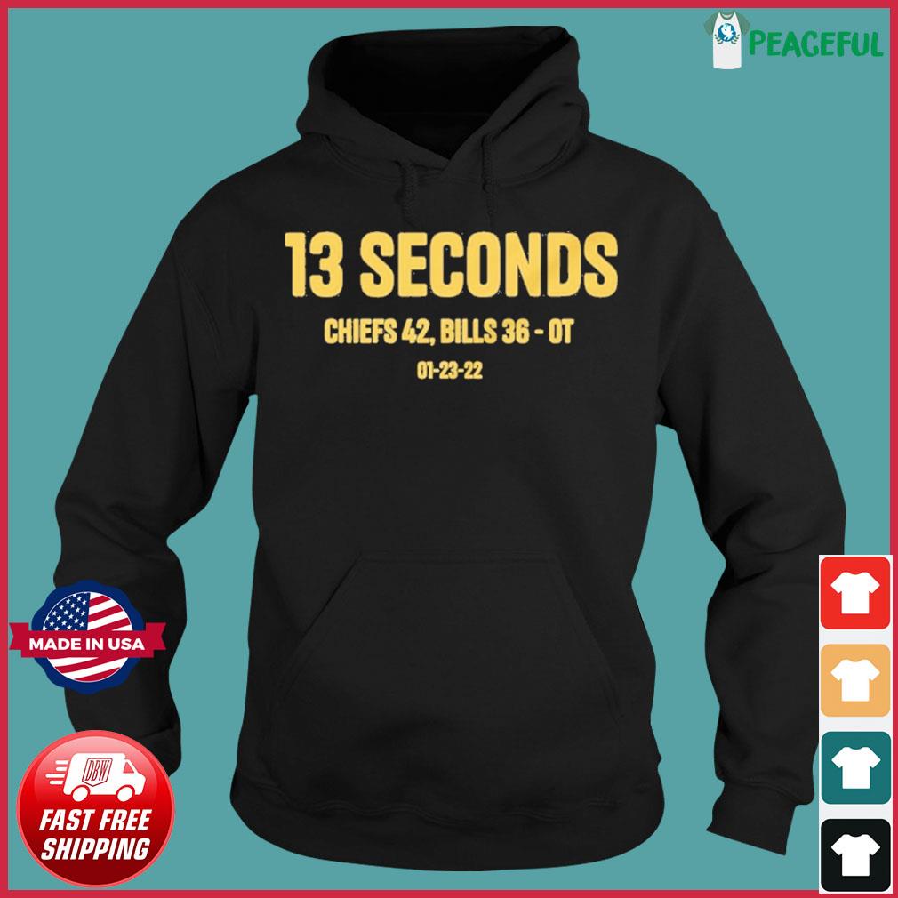 Official Chiefs 13 Seconds Kcjanuary 23,2022 Shirt, hoodie, tank