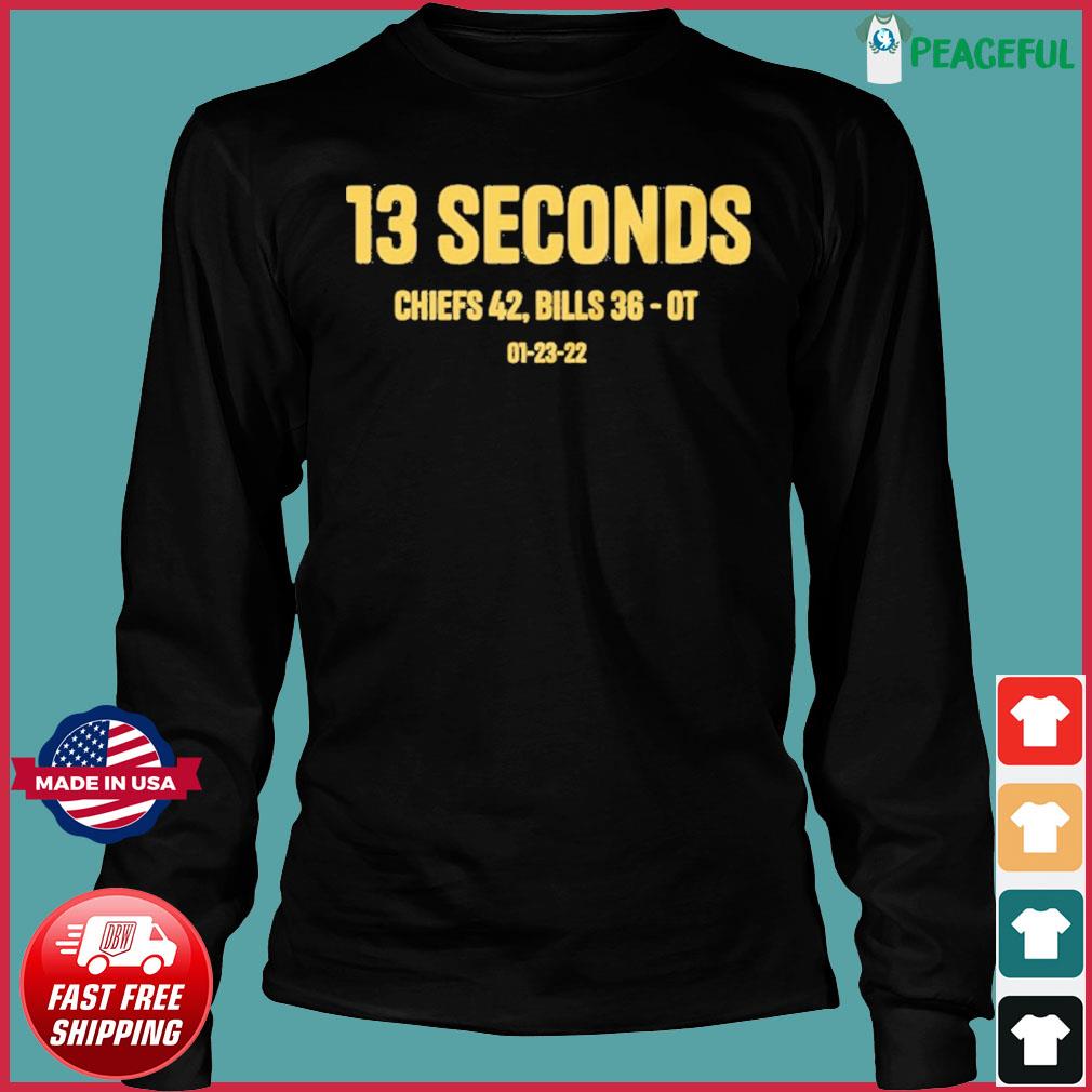 Chiefs 13 Seconds Kcjanuary 23,2022 T-Shirt, hoodie, sweater and