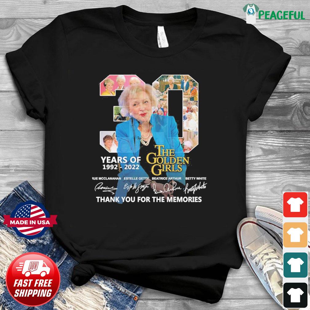 Thank You For The Memories 30 Years Of The Golden Girl 1992 2022 Signature  T-Shirt, hoodie, sweater, long sleeve and tank top