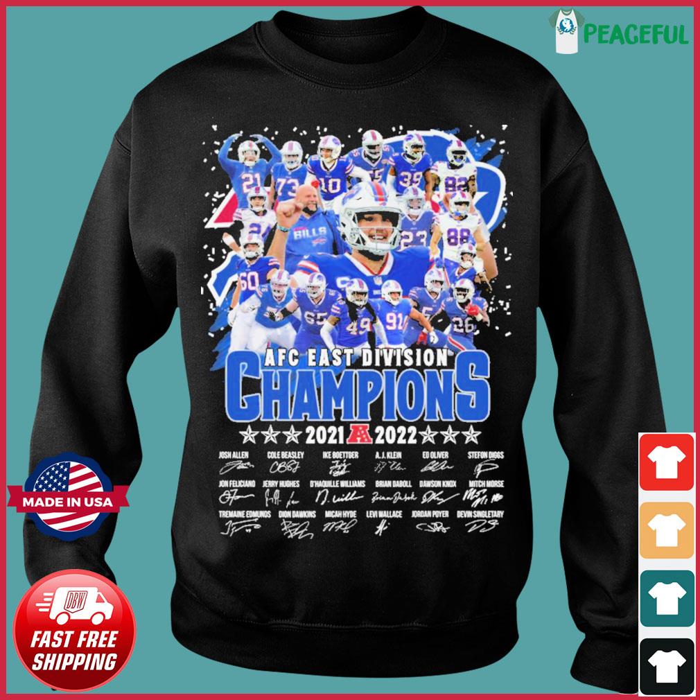 Buffalo Bills Team Football AFC East Division Champions 2022 shirt, hoodie,  sweater, long sleeve and tank top