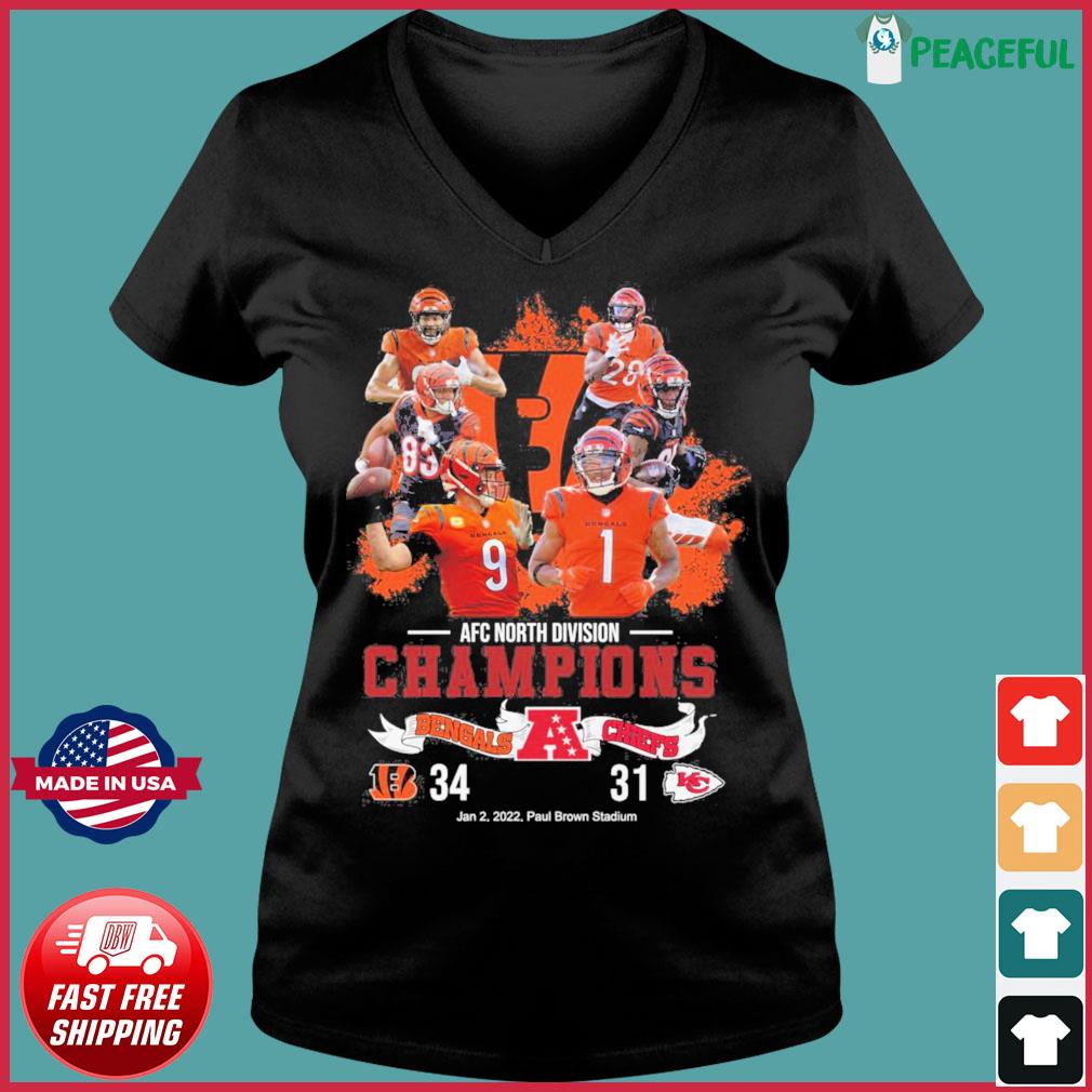 Cincinnati Bengals Football Team Afc North Champions T-shirt,Sweater,  Hoodie, And Long Sleeved, Ladies, Tank Top