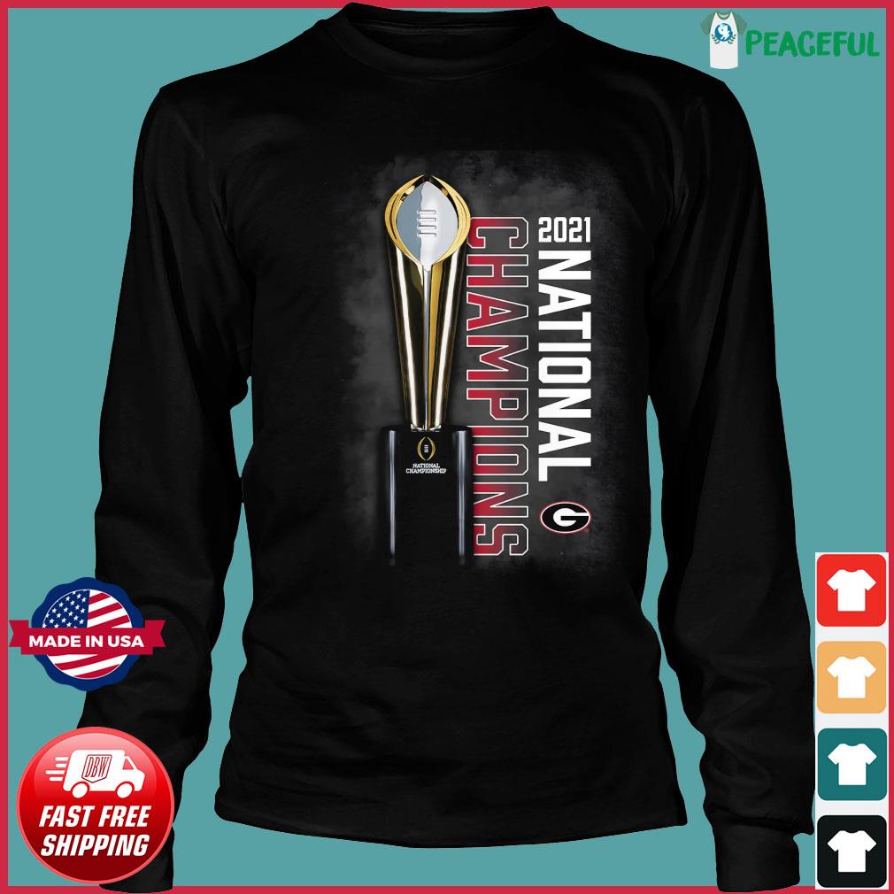 Georgia Bulldogs T-shirt - 2021 National Champion Trophy (Long