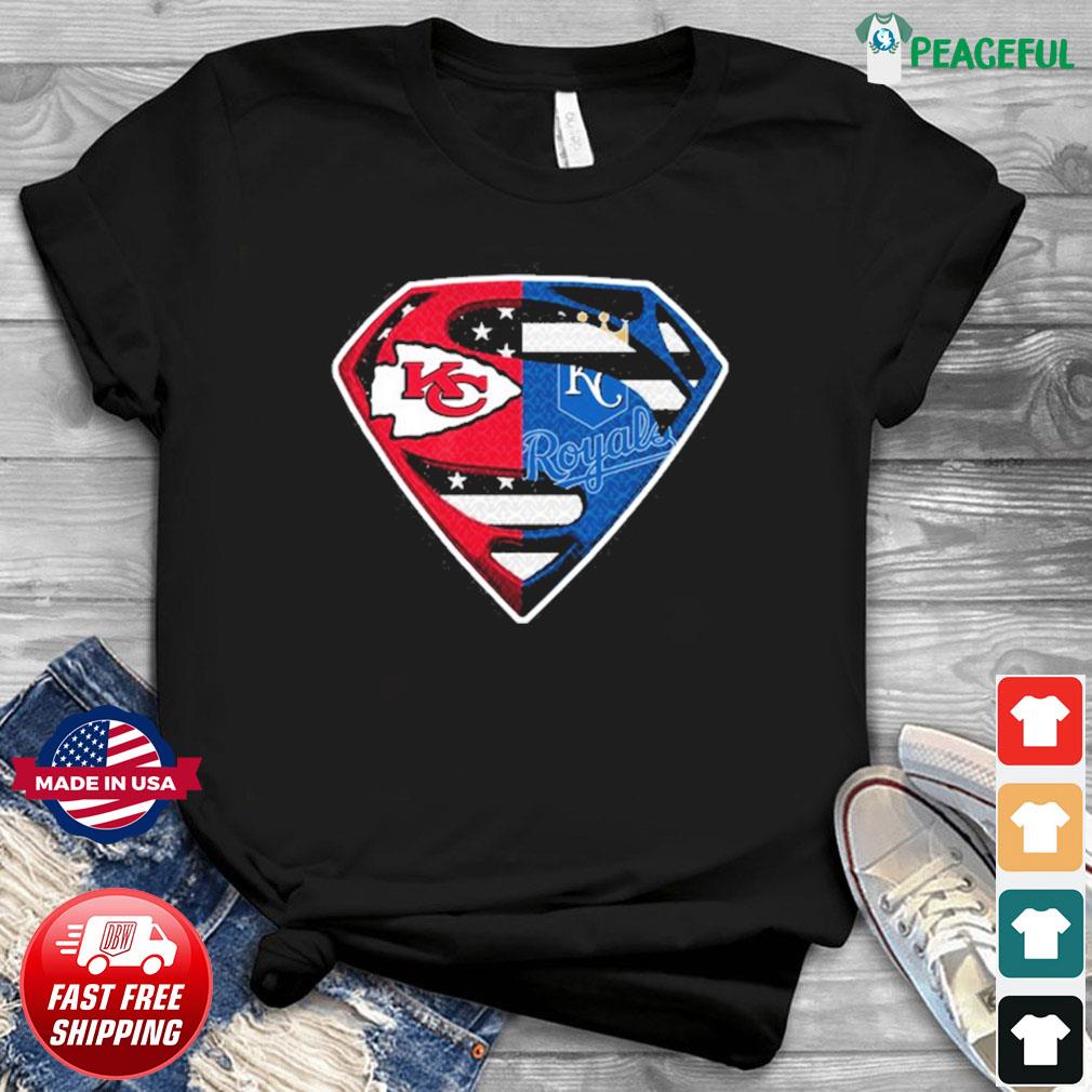 Superman Kansas City Chiefs vs Kansas City Royals New 2022 shirt