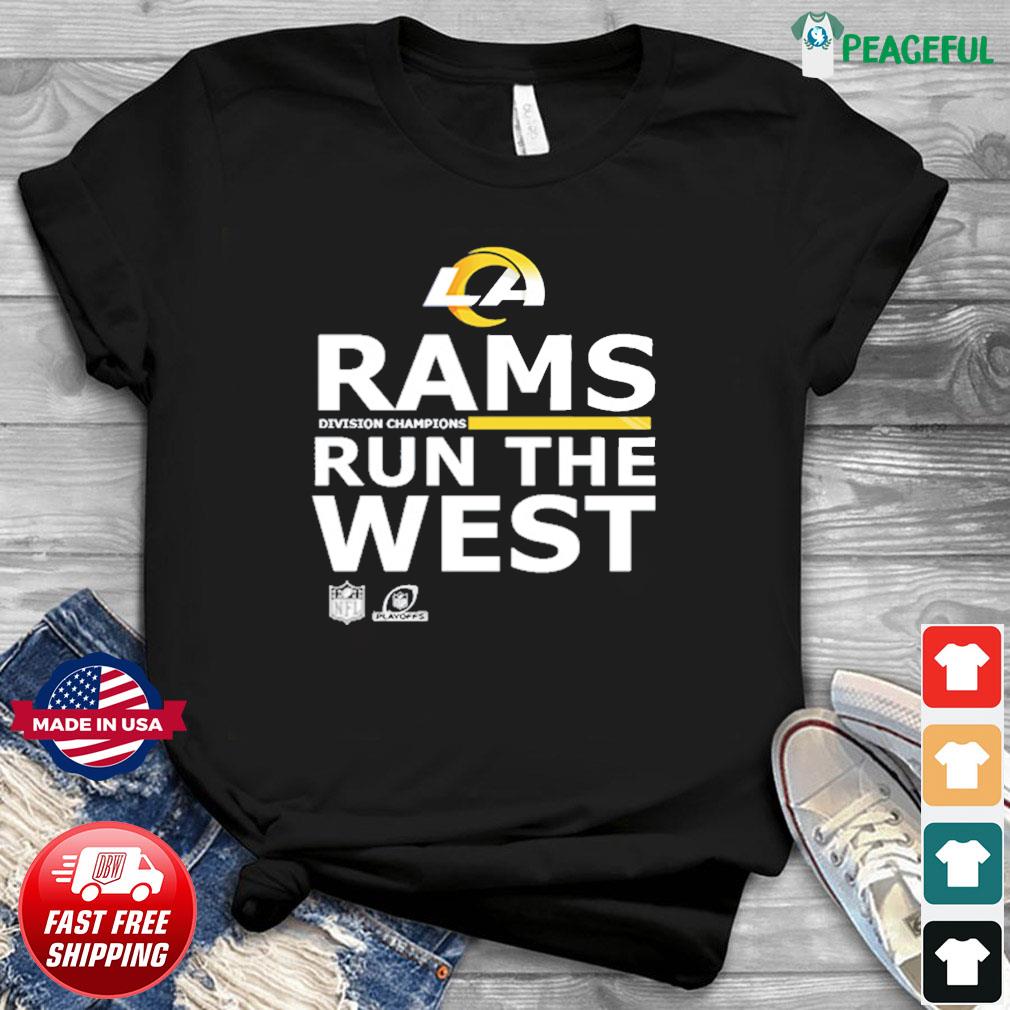 Los Angeles Rams 2021 NFC West Division Champions two side t-shirt