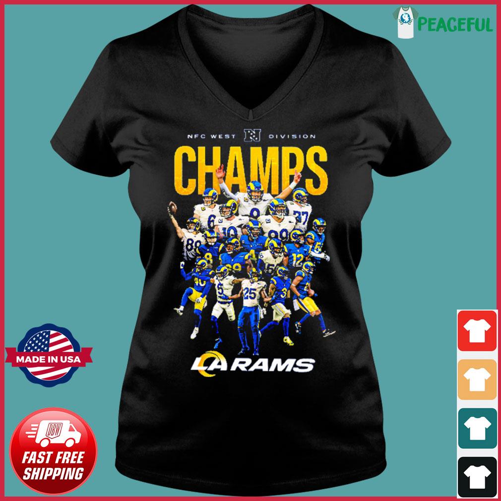 Los Angeles Rams 2021 NFC West Division Champions T-Shirt - Bluecat