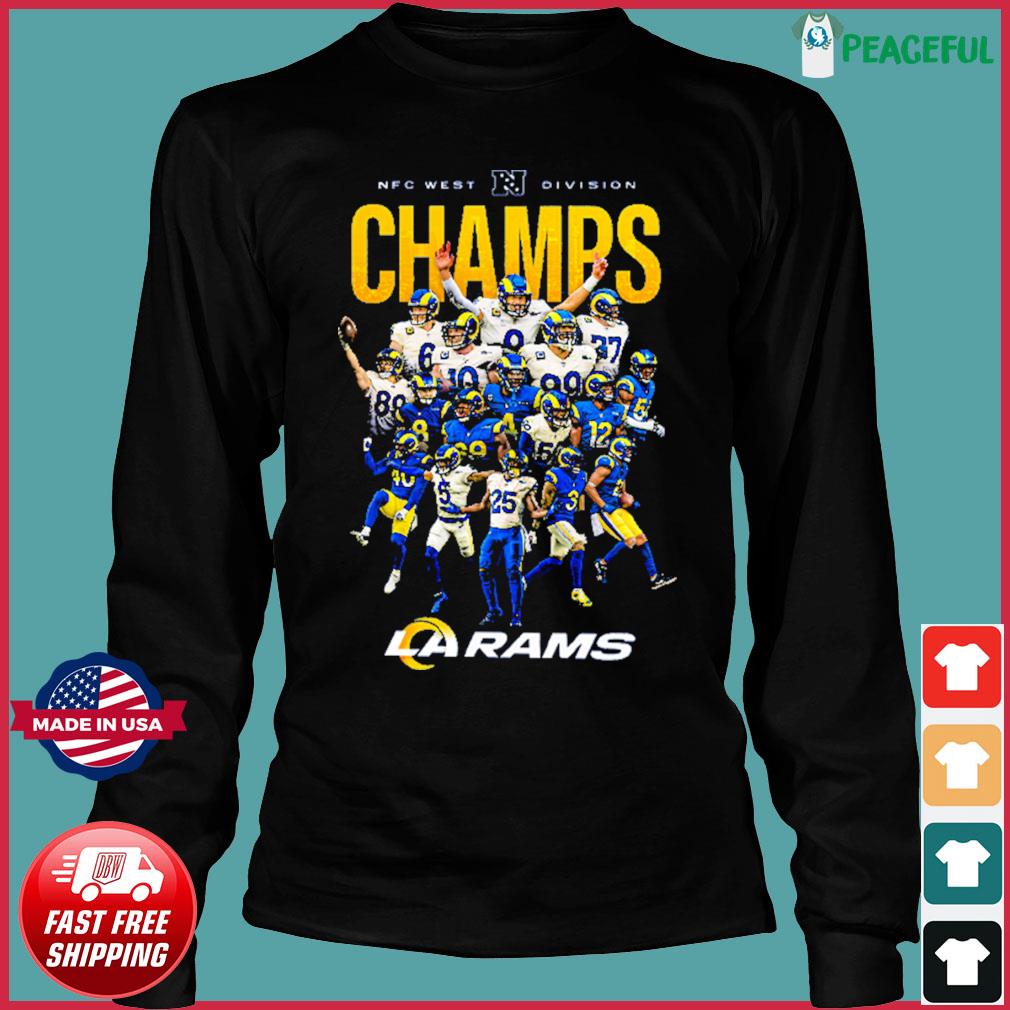 Los Angeles Rams 2021 NFC West Division Champions two side t-shirt