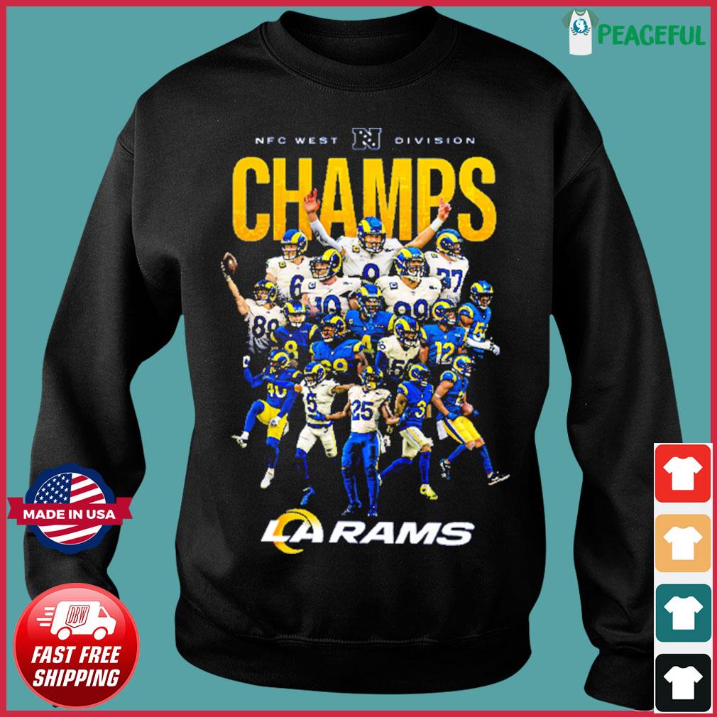 Los Angeles Rams 2021 NFC West Division Champions two side t-shirt