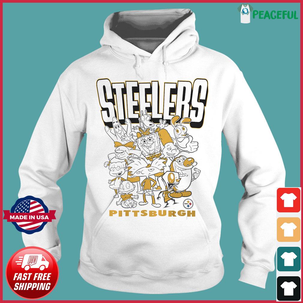 Pittsburgh Steelers Long Sleeve Raglan, Junk Food Clothing