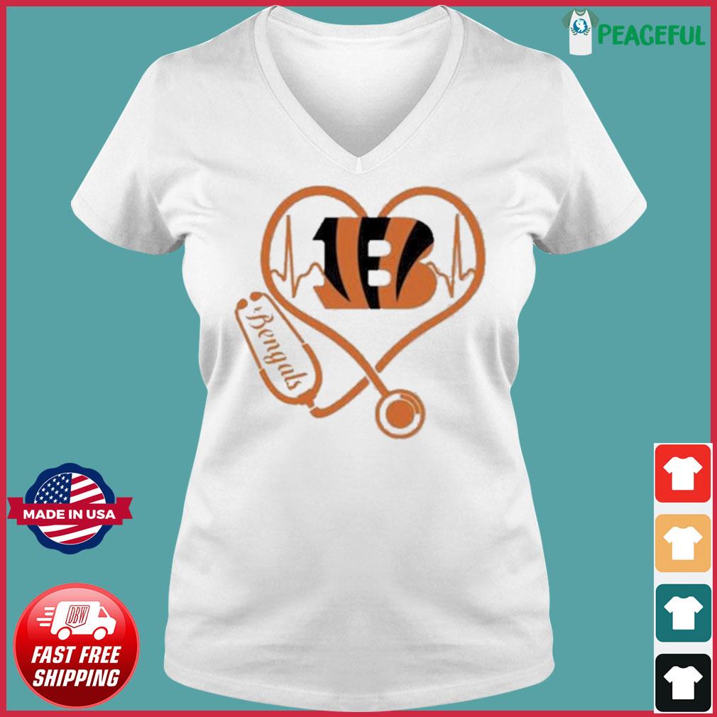 Cincinnati Bengals Womens Big Logo V-Neck Sweater