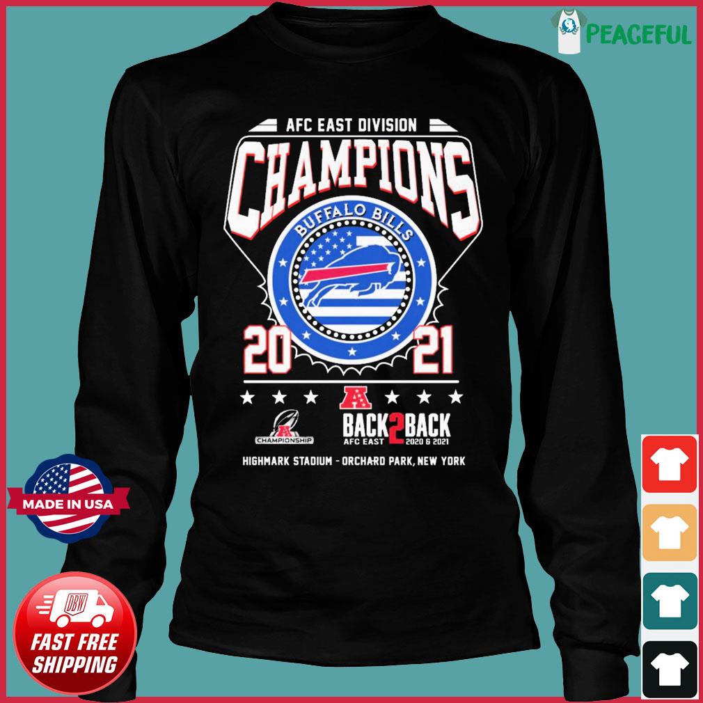 Buffalo Bills 2021 Back To Back Afc East Division Champions Shirt