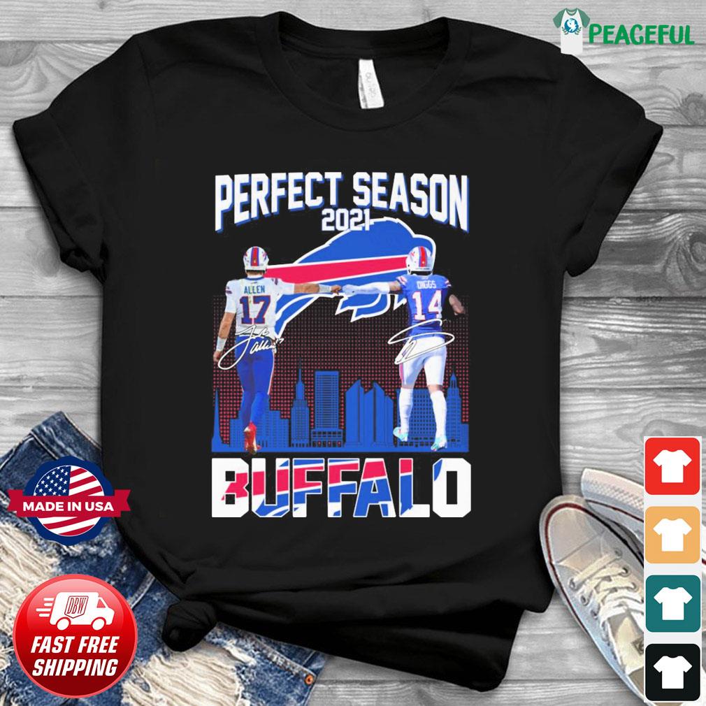 Perfect Season 2021 Josh Allen And Stefon Diggs Buffalo Bills Signatures  Shirt, hoodie, sweater, long sleeve and tank top