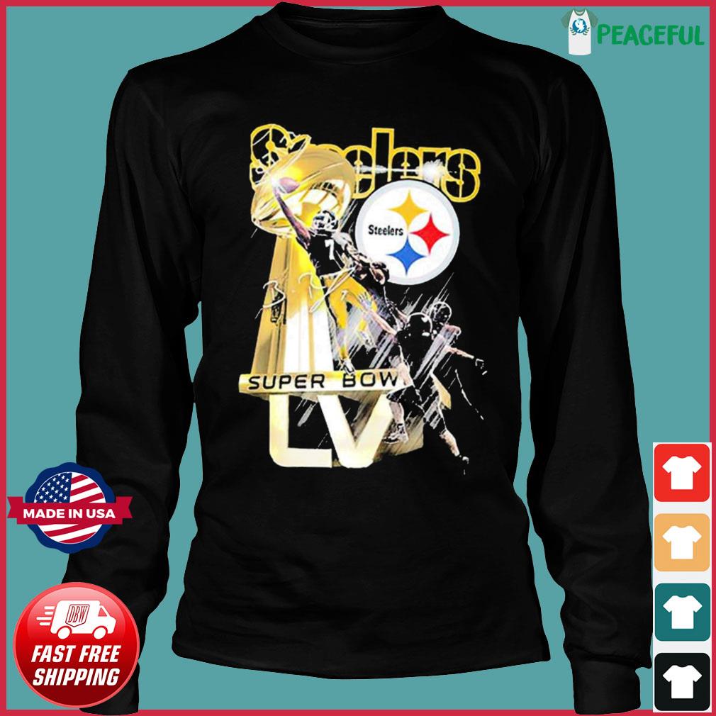 Pittsburgh Steelers Ben Roethlisberger Super Bowl Trophy T-Shirt