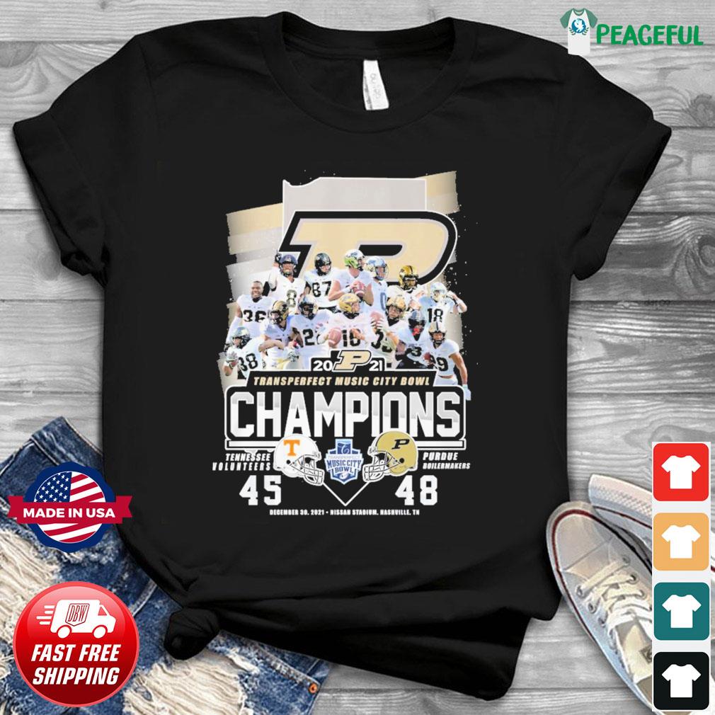 Purdue Boilermakers 2021 2022 Champions Music City Bowl T-Shirt