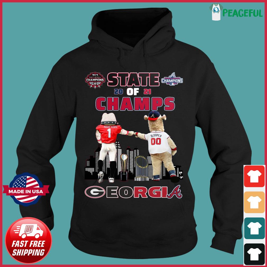 Original Georgia Bulldogs vs Atlanta Braves Dawgs and Blooper Georgia  Champions shirt, hoodie, longsleeve, sweatshirt, v-neck tee