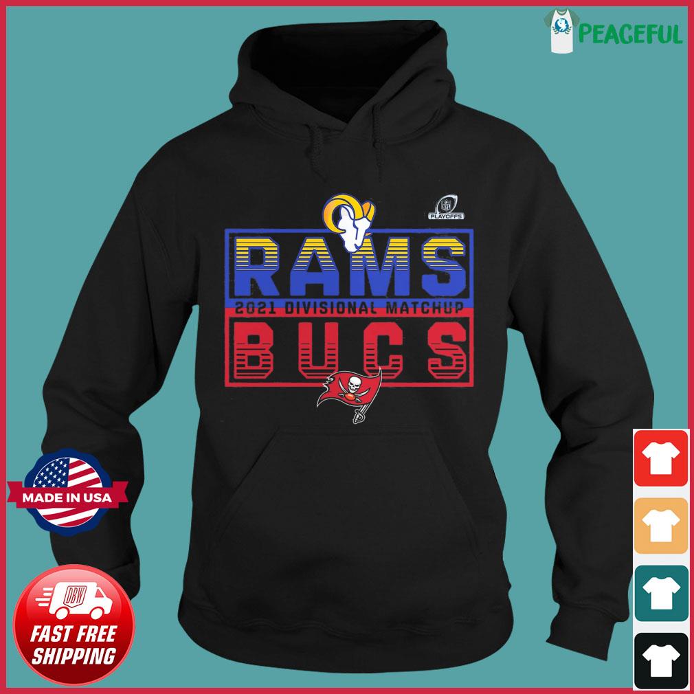 Buccaneers vs Rams 2021 NFL Playoffs Divisional Matchup t-Shirt, hoodie,  sweater, long sleeve and tank top