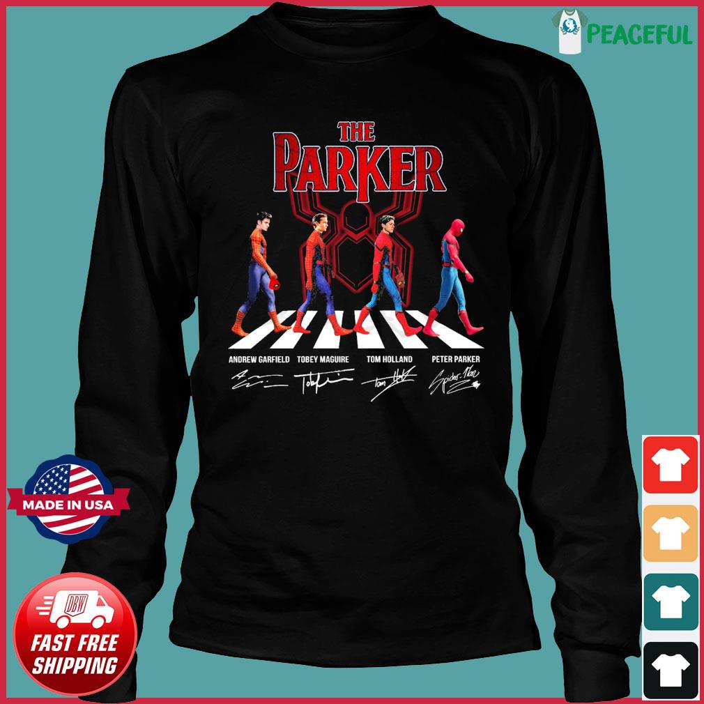 The Parker Spider-Man Abbey Road Signatures Shirt, hoodie, sweater