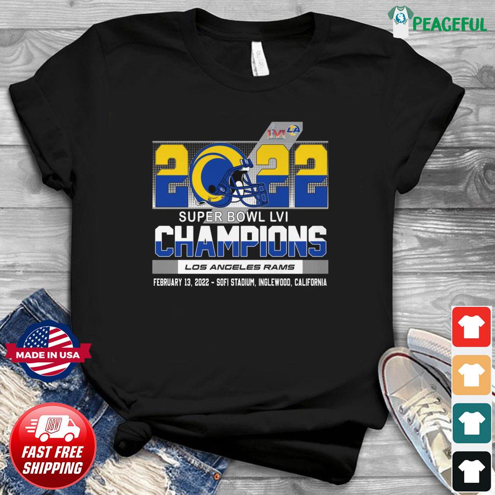 Cincinnati Bengals Los Angeles Rams 2022 LVI Super Bowl Shirts