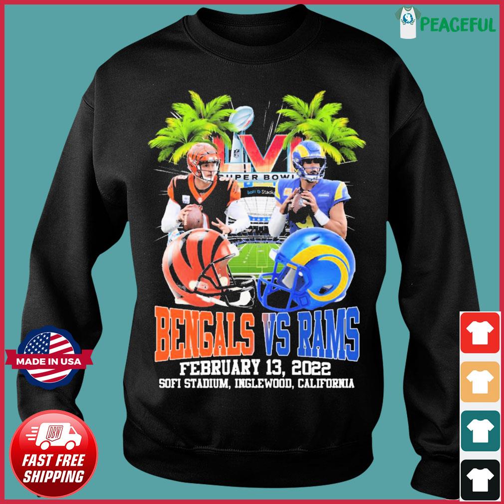 Super Bowl 2022 Rams Vs Bengals New Design T-Shirt